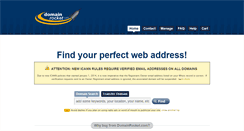 Desktop Screenshot of domainrocket.com